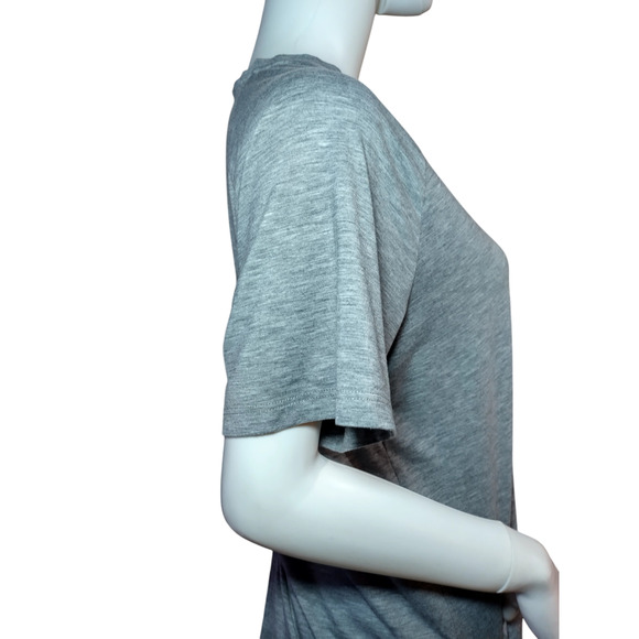 Modiv Womens Crew neck Raglan Sleeve Short Sleeve Basic Tshirt Gray Size Large - Picture 7 of 13